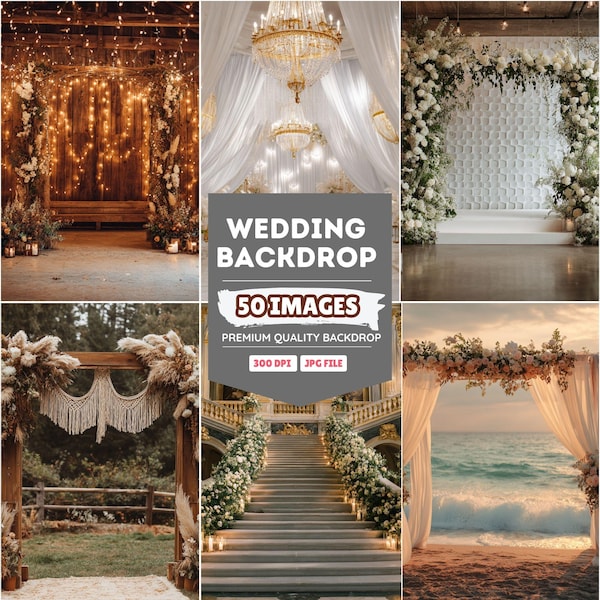 Floral Wedding Backdrops - Etsy
