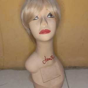 Korean style straight blonde natural men&#39;s wig