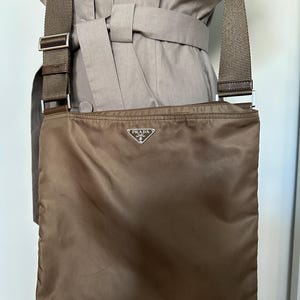 Vintage Prada Brown Cross-body Bag / Prada Shoulder Bag