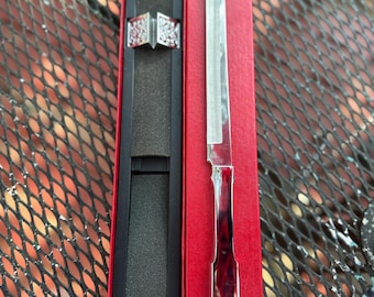 Vintage Towle Byfield Stainless Steel Carving Knife with Knife Rest and Original Box  | Towle Silver | MCM Towle Knife