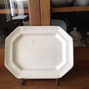 Antique White Ironstone Platter | Henry Alcock Parisian Porcelain English Ironstone 13&quot; White Platter