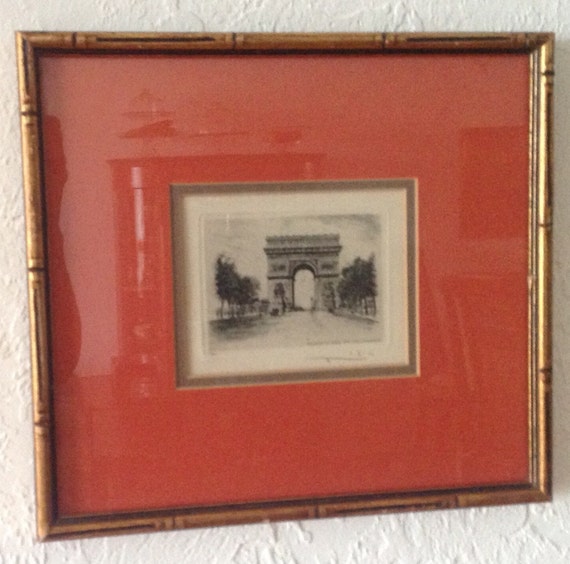 Leopold Robin Etching Paris La Tour De Jean Sans Peur French Art