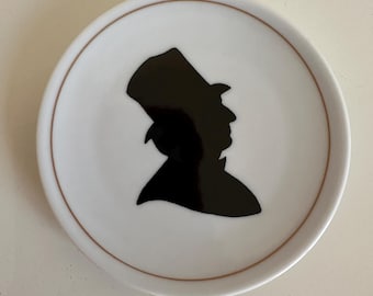 Danish Hans Christian Andersen Silhouette Wall Plate / Copenhagen Porcelain Bing & Grondhal Limited Edition numbered 2801/5709 | FL