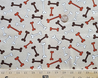 Doggy Bone #C5718, Yard Dog by KANVAS Cotton Fabric, 1/2 yard
