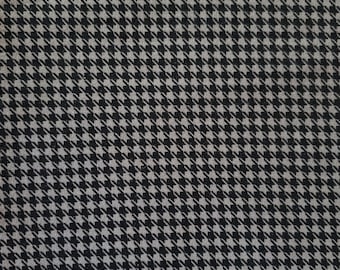 Gray and Black Houndstooth, Keepsake Calico Cotton, by the yard