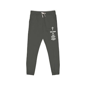 Walking in the Spirit Unisex Fleece Sweatpants, Galatians 5:16 - Comfortable Loungewear, Christian Apparel, Inspirational Clothing, Bible