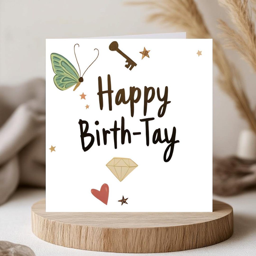 Happy Birth-tay Card: Funny Taylor Swift Birthday Greeting - Etsy
