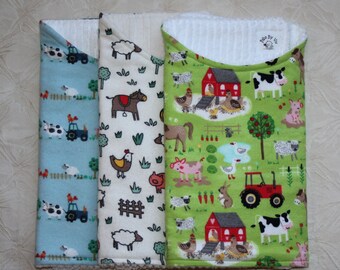 Pig Burp Cloths Pig Baby Drool Bibs Flannel Baby Bib and Burp Cloth Pig Baby Bibs Pink Polka Dot Burp Cloths Pink Polka Dot Baby Bibs