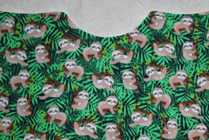 Sloth Baby Boy Burp Cloths Set of 2 with Sloth Flannels and a Terry Cloth Lining for Sloth Theme Baby Boy Sloth Shower Gift
