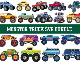 Monster Truck SVG Bundle: Offroad Vehicle Graphics (Digital Download