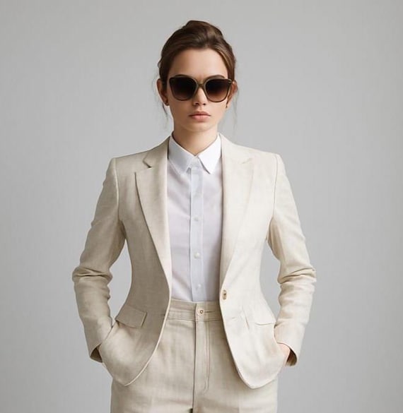 cream dress trousers women Cream Wide Leg Trousers