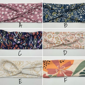 May include: Six different patterned headbands in a variety of colors and designs. The headbands are made of a soft, stretchy fabric and are perfect for adding a touch of style to any outfit.