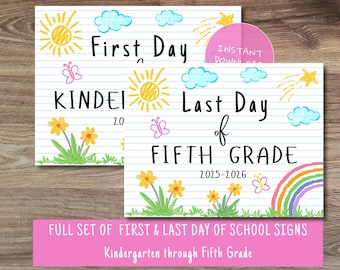 Last Day of School Sign, End of Year Sign, Last Day of Kindergarten Sign, Last Day of Kindergarten, Last Day of School Printable