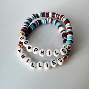 Phillies Heishi Bracelet: "Ring the Bell" - Philadelphia Baseball Fan Jewelry