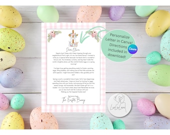 Editable Christian Easter Bunny Letter (Digital Download)