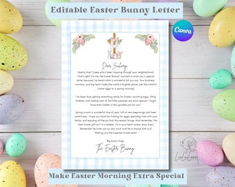 Editable Christian Easter Bunny Letter PDF