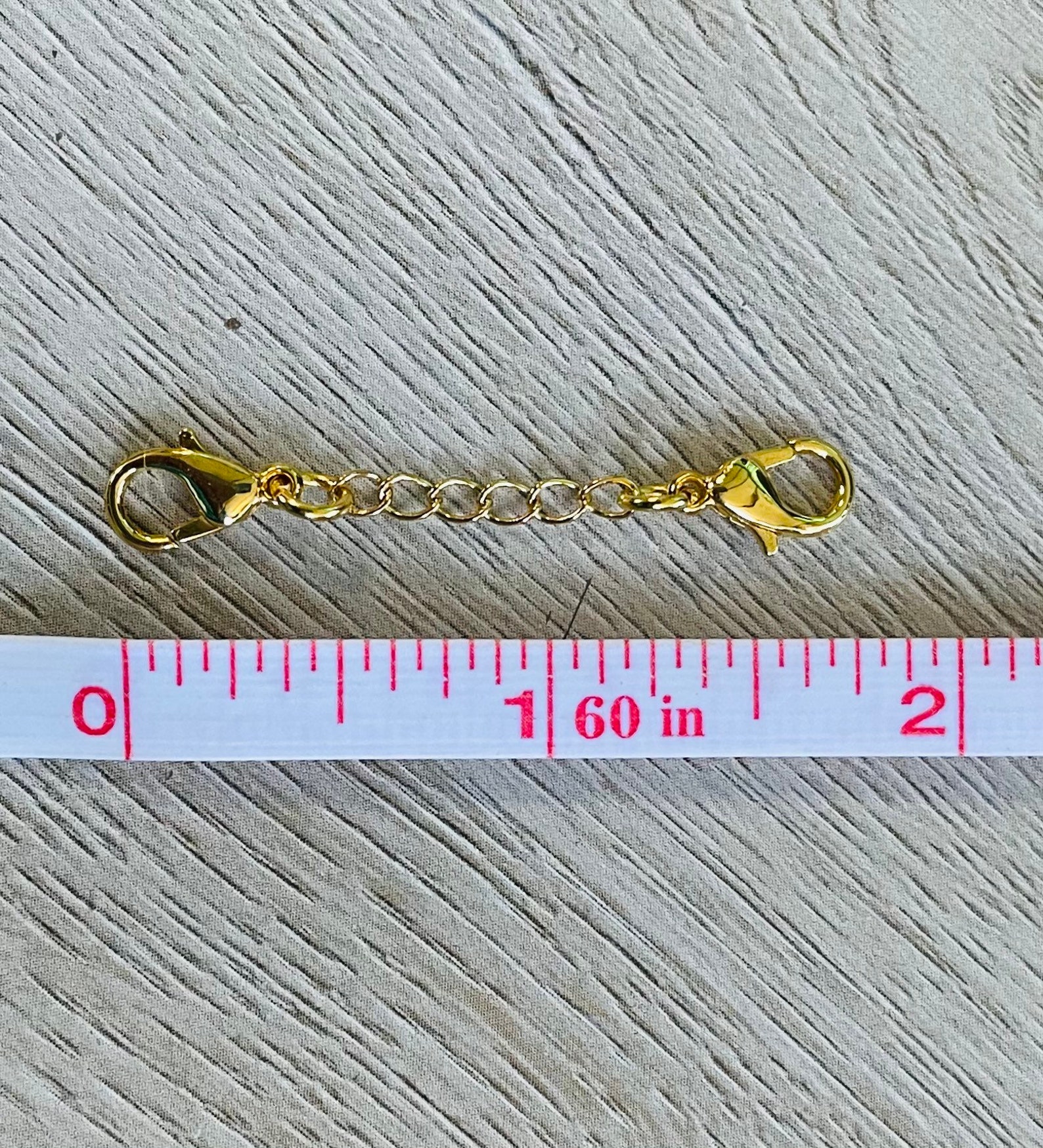 One 18k Gold PLATED Bracelet Extender or Charm Holder. You Etsy New