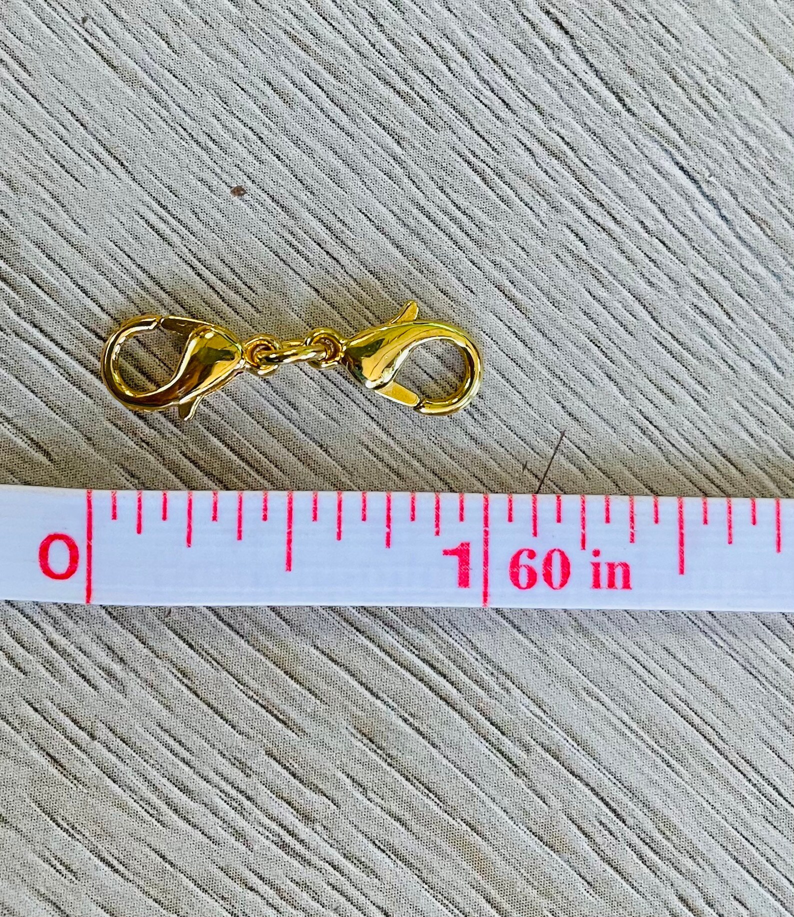 One 18k Gold PLATED Bracelet Extender or Charm Holder. You Etsy New