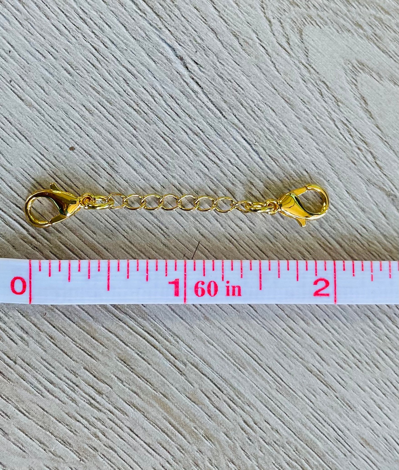 One 18k Gold PLATED Bracelet Extender or Charm Holder. You Etsy New