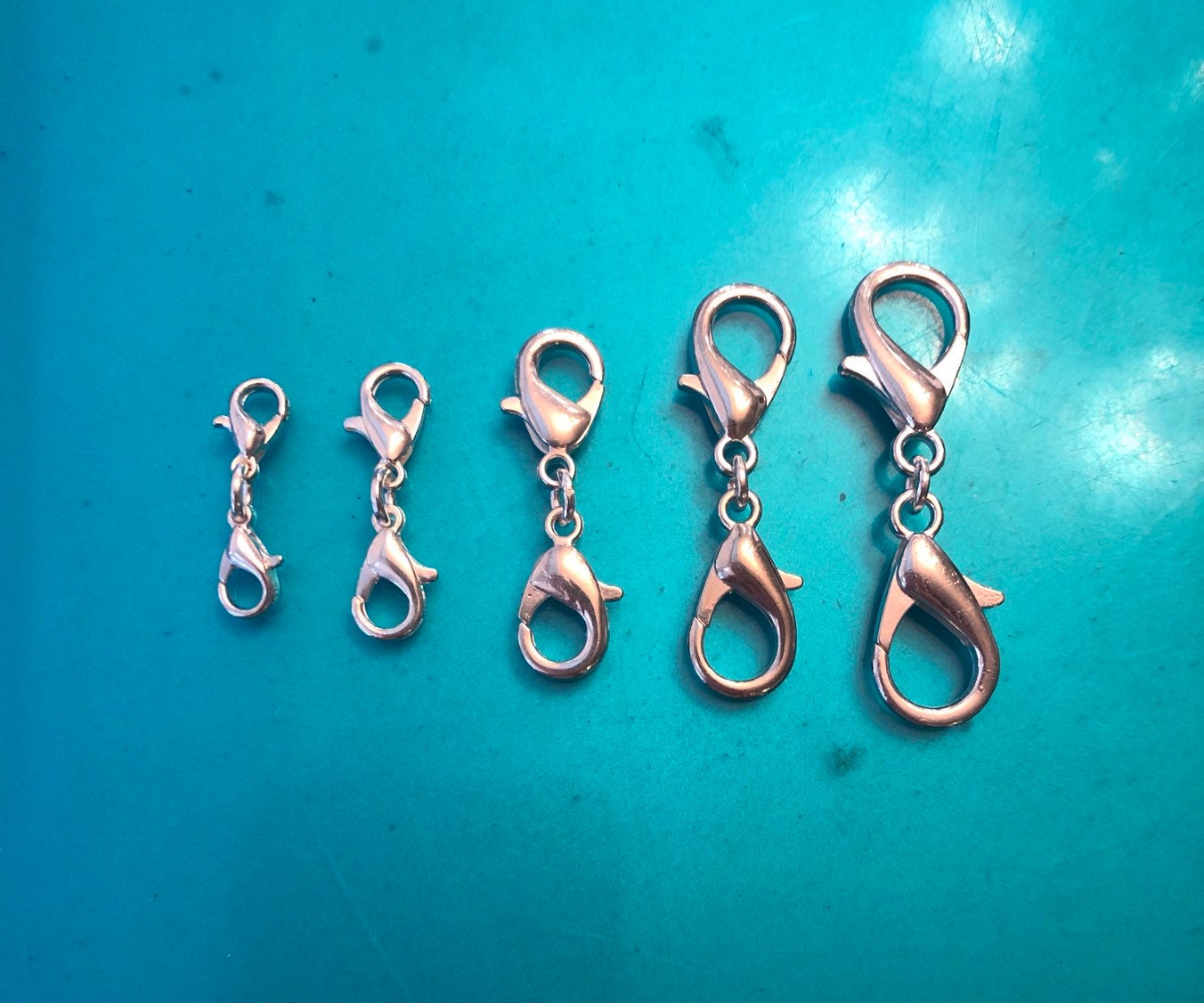 One Double Lobster clasp as a bracelet extender or charm Etsy