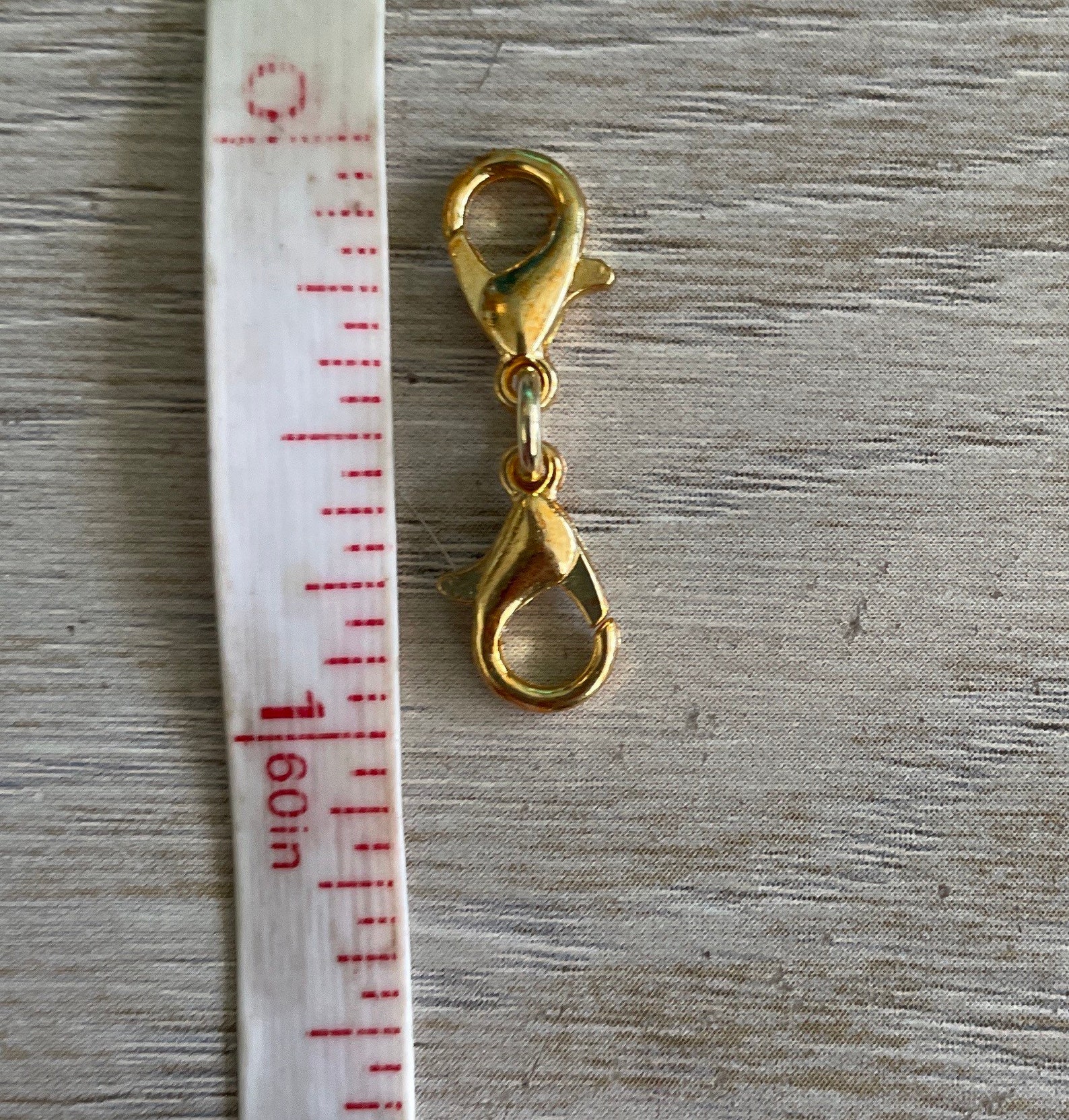 One Inch 18k Gold PLATED bracelet extender or charm holder. Etsy