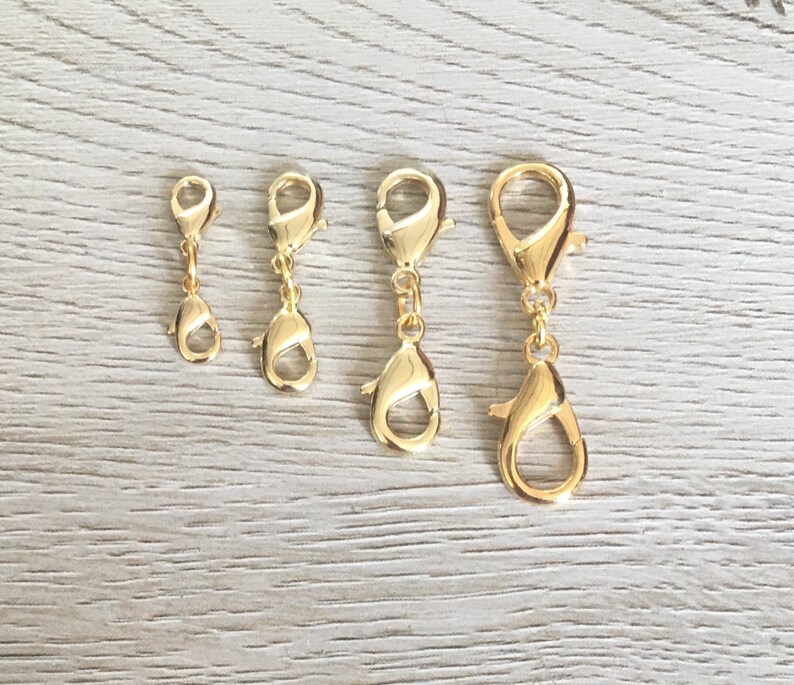 One 18k Gold PLATED Double Lobster clasp as a bracelet Etsy