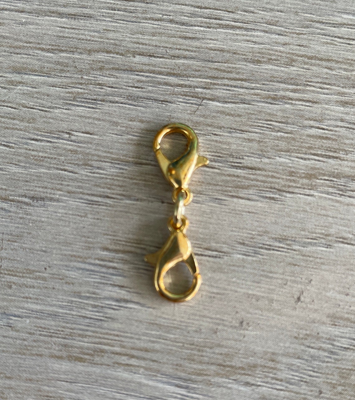 One Inch 18k Gold PLATED bracelet extender or charm holder. Etsy