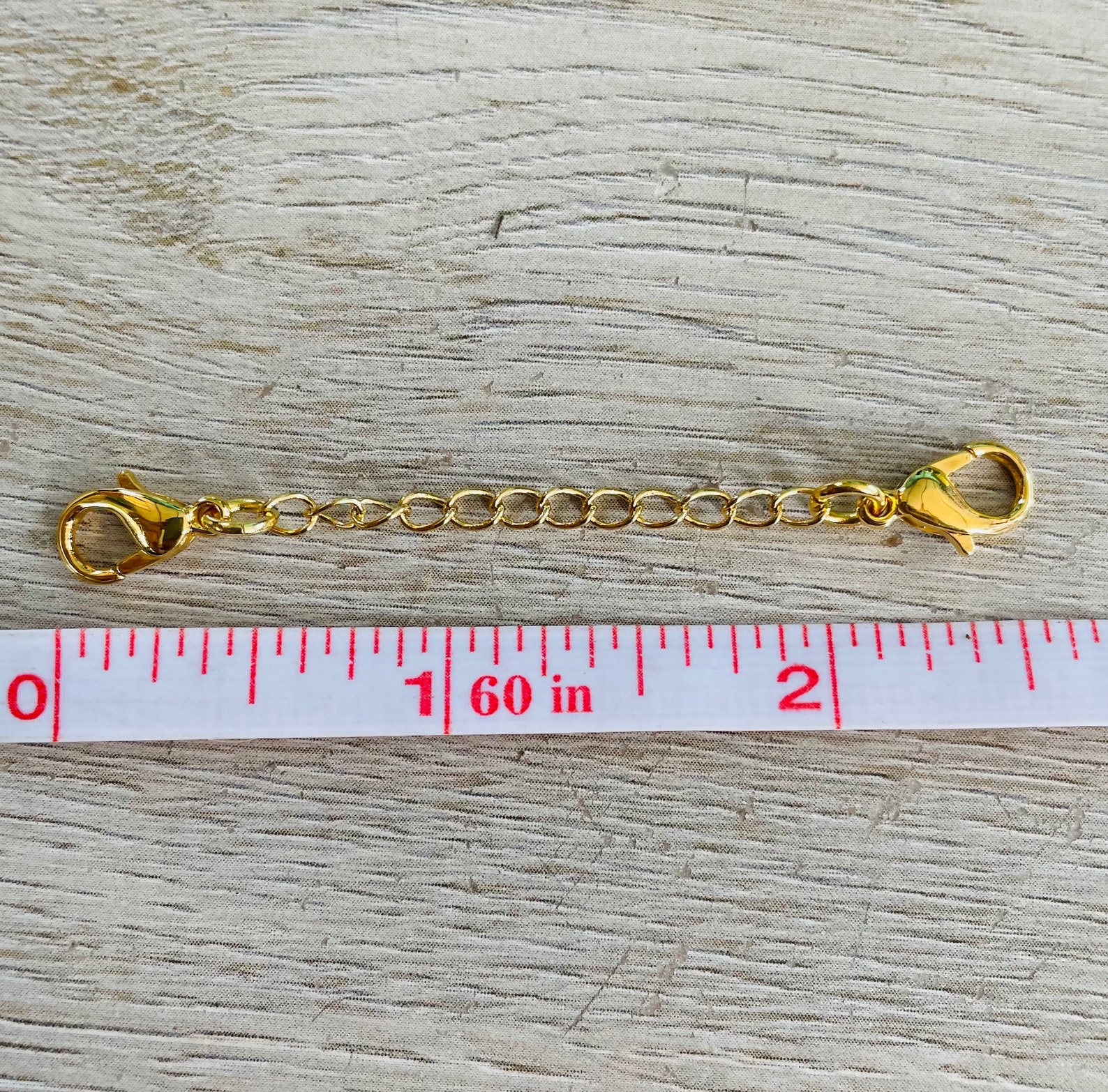One 18k Gold PLATED Bracelet Extender or Charm Holder. You Etsy New