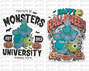 Monstruos de Halloween PNG, Monster Inc. Halloween PNG, Disney Halloween PNG, Monstruo PNG, Personajes de Monstruos Archivo Digital