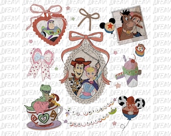 Disney Toy Story PNG, Toy Story Characters PNG, Toy Story and Friends PNG, Toy Story Png, Toys Crossing Digital File