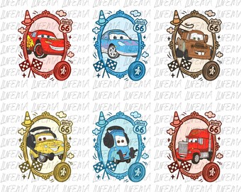 Disney Lightning McQueen and Friends PNG, McQueen PNG, Lightning McQueen PNG, Disney Cars Characters Png
