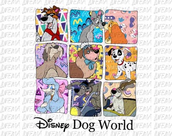 Disney Dogs PNG, Dogs Characters PNG, Disney Dogs World PNG, Dog Lover Png, Disney Characters Png