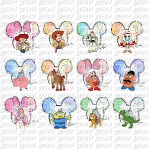 Disney Toy Story Bundle PNG, Toy Story Characters PNG, Toy Story and Friends PNG, Toy Story Png, Toys Crossing Digital File