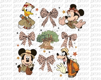 Mickey and Friends Safari PNG, Mickey Mouse PNG, Mickey Characters PNG, Mickey And Minnie Png, Minnie Mouse Png