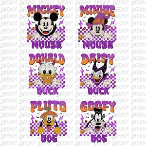 Mickey and Friends Halloween PNG, Mickey Mouse PNG, Disney Halloween PNG, Mickey and Friends Png, Mickey Characters Digital File
