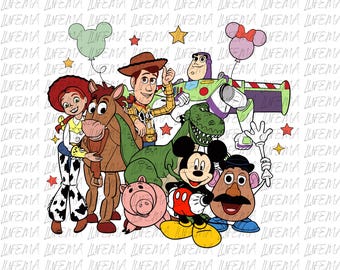 Disney Mickey y Toy Story PNG, Personajes de Toy Story PNG, Toy Story y sus amigos PNG, Toy Story Png, Archivo digital de Toys Crossing