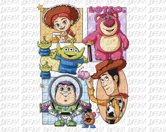 Disney Toy Story PNG, Toy Story Characters PNG, Toy Story and Friends PNG, Toy Story Png, Toys Crossing Digital File