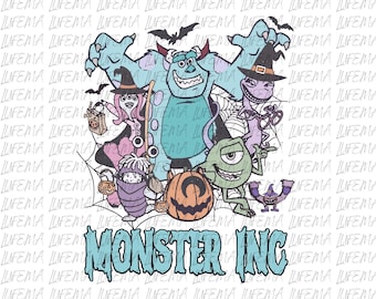 Monstruos de Halloween PNG, Monster Inc. Halloween PNG, Disney Halloween PNG, Monstruo PNG, Personajes de Monstruos Archivo Digital