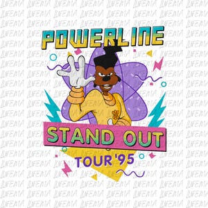 Goofy Max Powerline Stand Out PNG, Goofy Movie PNG, Goofy Movie Characters PNG, Powerline Max Png