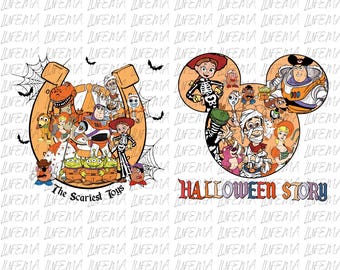 Toy Story Halloween PNG, Toy Story Characters PNG, Disney Halloween PNG, Toy Story Png, Toys Crossing Digital File