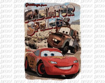 Disney Cars Radiator Springs PNG, McQueen And Friends PNG, Lightning McQueen PNG, Disney Cars Png