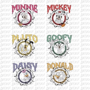 Mickey and Friends Halloween PNG, Mickey Mouse PNG, Disney Halloween PNG, Mickey and Friends Png, Mickey Characters Digital File