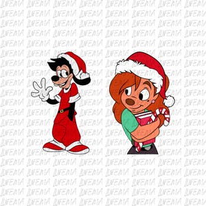 Powerline Max and Roxanne Christmas PNG, Max Powerline World Tour PNG, Goofy Movie Christmas PNG, Powerline Max Png, Goofy Movie Png