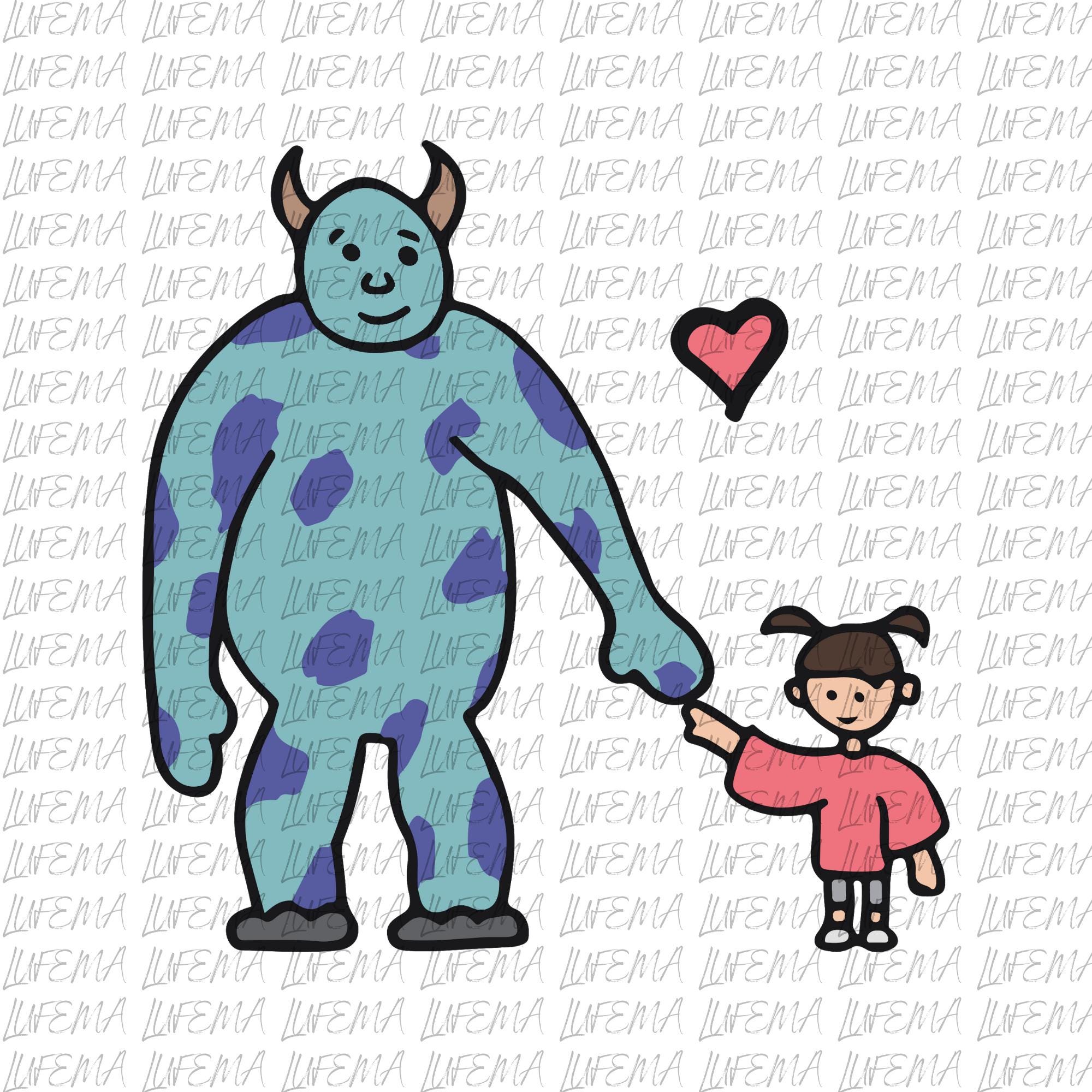 Monster Inc PNG, Monsters We Scare Because We Care PNG, personnages PNG, Monster Png, fichier numérique de personnages de monstre