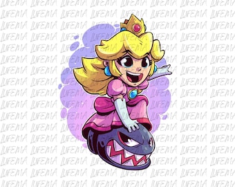 Princess Peach Png, Super Mario Png, Mario and Friends Png, Mario Kart Png, Mario Digital File