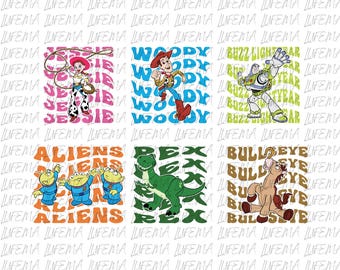 Disney Toy Story Bundle PNG, Toy Story Characters PNG, Toy Story and Friends PNG, Toy Story Png, Toys Crossing Digital File