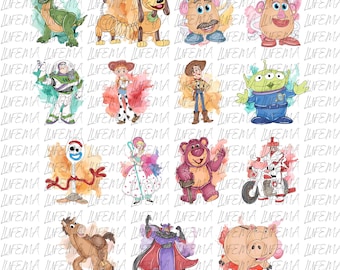 Disney Toy Story Bundle PNG, Toy Story Characters PNG, Toy Story and Friends PNG, Toy Story Png, Toys Crossing Digital File