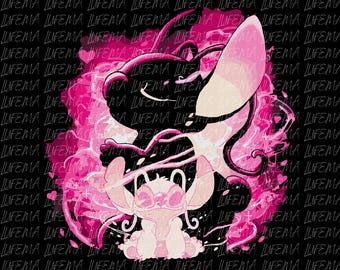Disney Angel Silhouette PNG, Stitch and Angel PNG, Disney Stitch PNG, Disney Castle Png, Stitch and Lilo Png