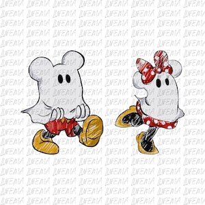 Mickey and Minnie Halloween PNG, Mickey Mouse PNG, Disney Halloween PNG, Mickey and Friends Png, Mickey Characters Digital File