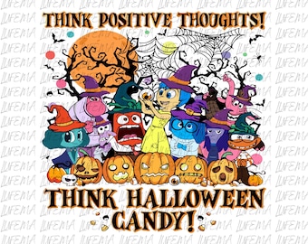 Feliz Halloween de Inside Out PNG, Disney de Inside Out PNG, Disney Halloween PNG, Personajes de Inside Out Png, Inside Out Halloween Png
